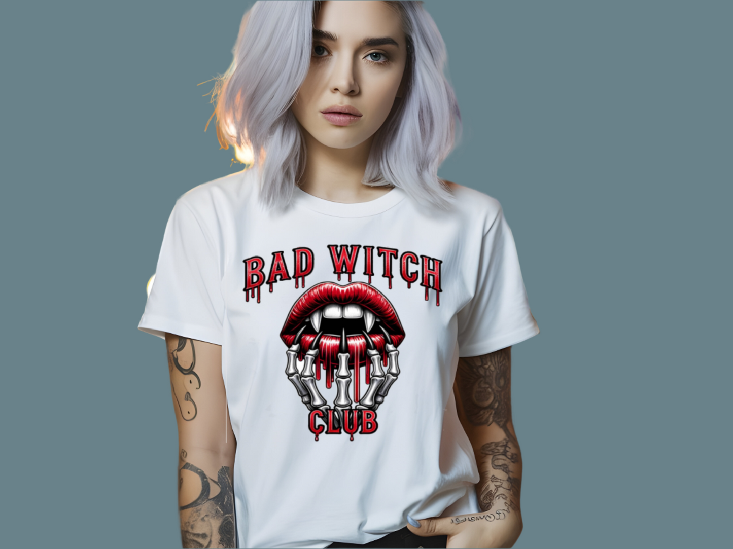 Halloween T-Shirt - "Bad Witch" Graphic - Unisex Spooky Halloween Apparel