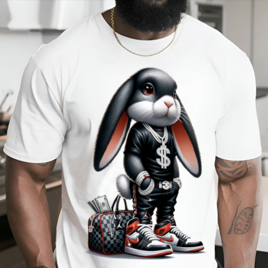 HipHop Getting Money Hustle Hard Bunny T Shirt