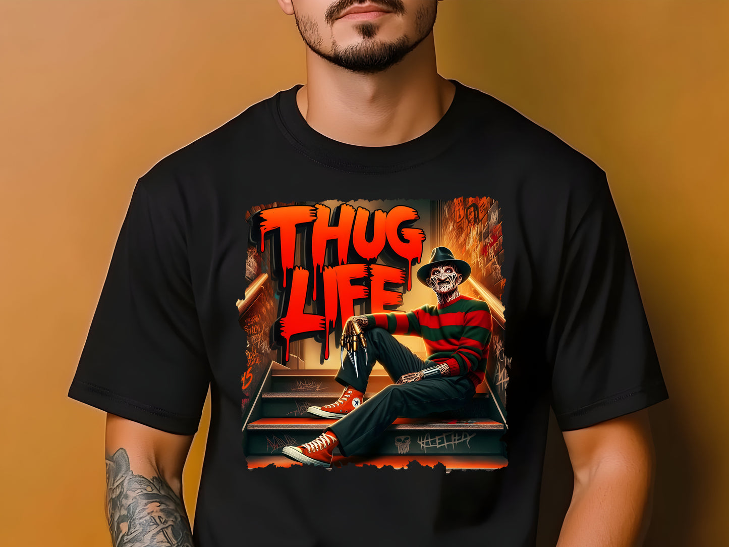Halloween T Shirt Inspired By Freddy Krueger Character
