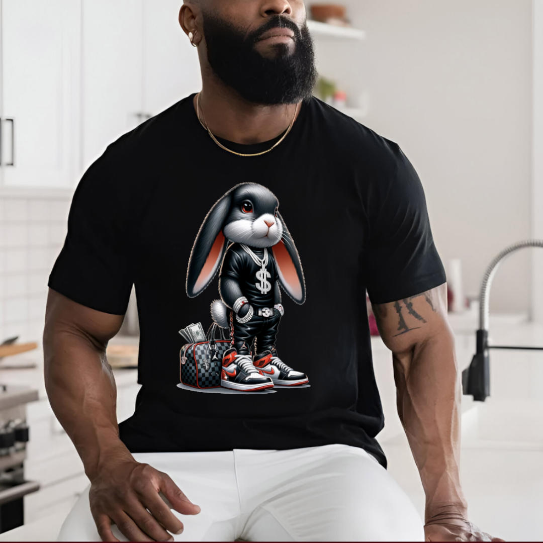HipHop Getting Money Hustle Hard Bunny T Shirt