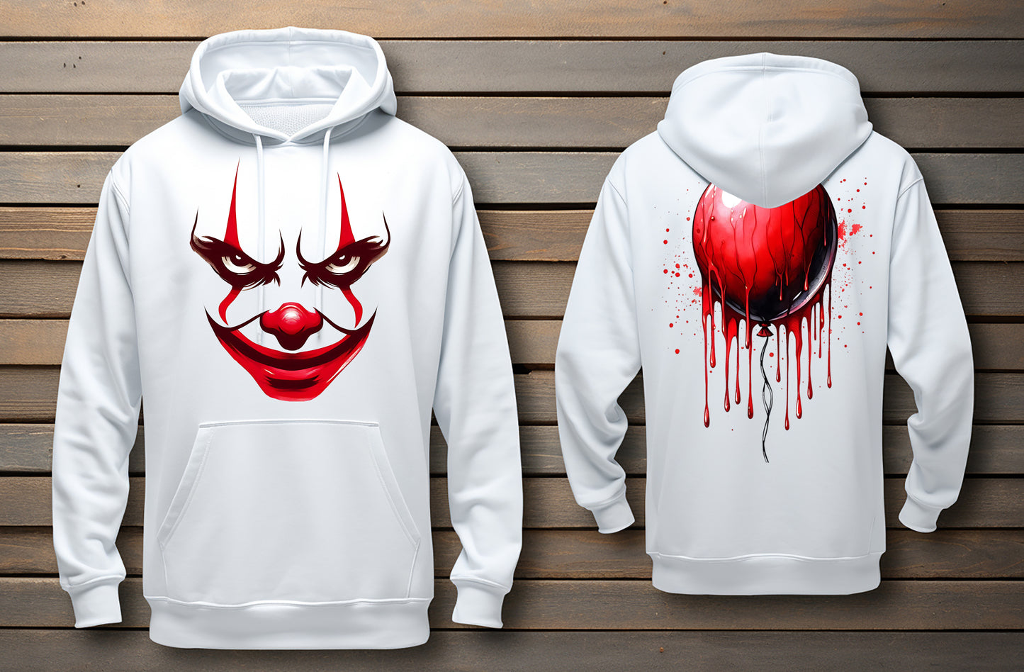 Evil Clown Hoodie Inspired By "IT"