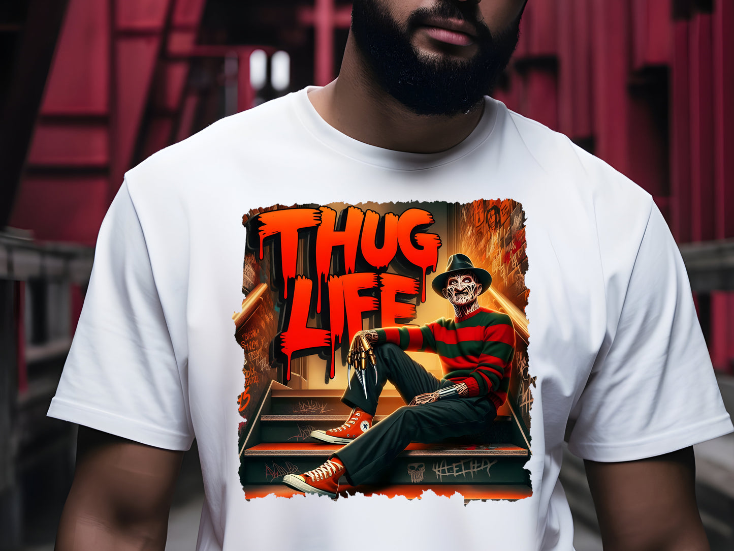 Halloween T Shirt Inspired By Freddy Krueger Character